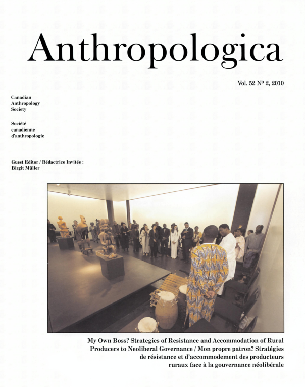 					View Vol. 52 No. 2 (2010): My Own Boss? Strategies of Resistance and Accommodation of Rural Producers to Neoliberal Governance
				