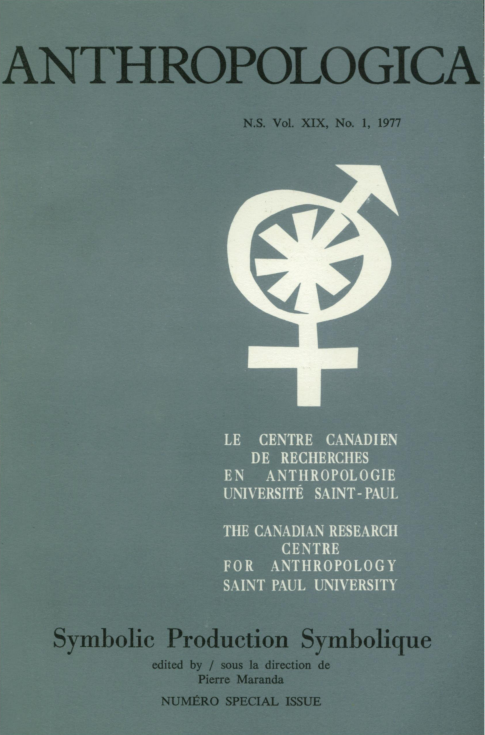 					View Vol. 19 No. 1 (1977): Symbolic Production Symbolique
				